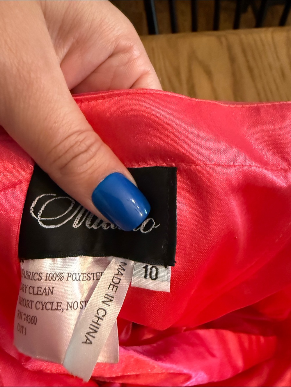 Milano Hot Pink Strapless Tulle Party Dress with Crystal Waist - Picture 5 of 7